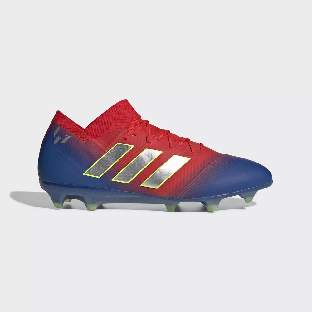 Adidas Nemeziz Messi 18.1 Firm Ground Tacos de Futbol Rojos Para Hombre (MX-54322)